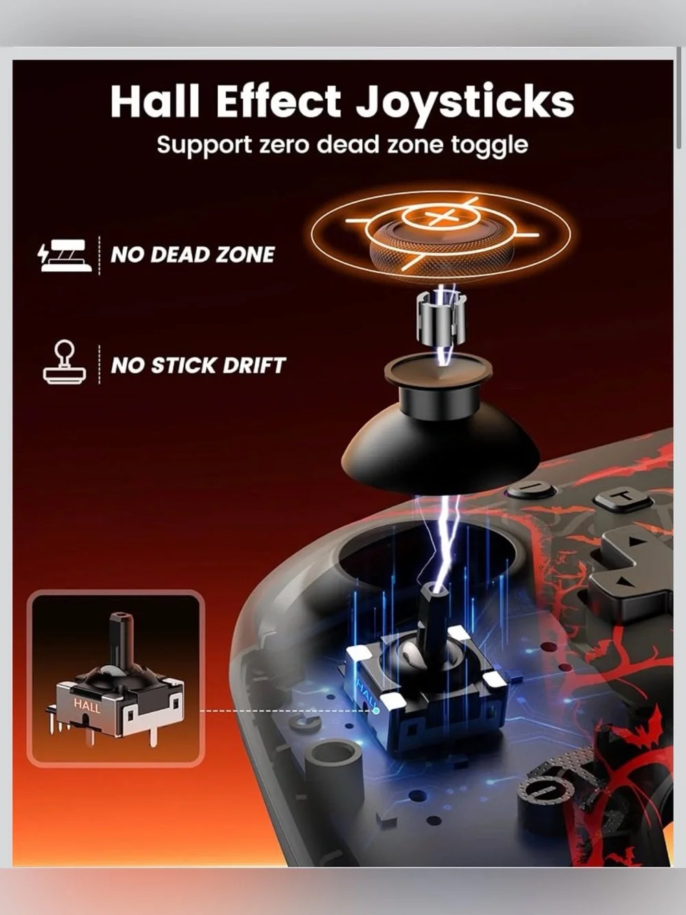 Halloween Wireless Switch Controller RGB Charging Dock NC3000 New in Box